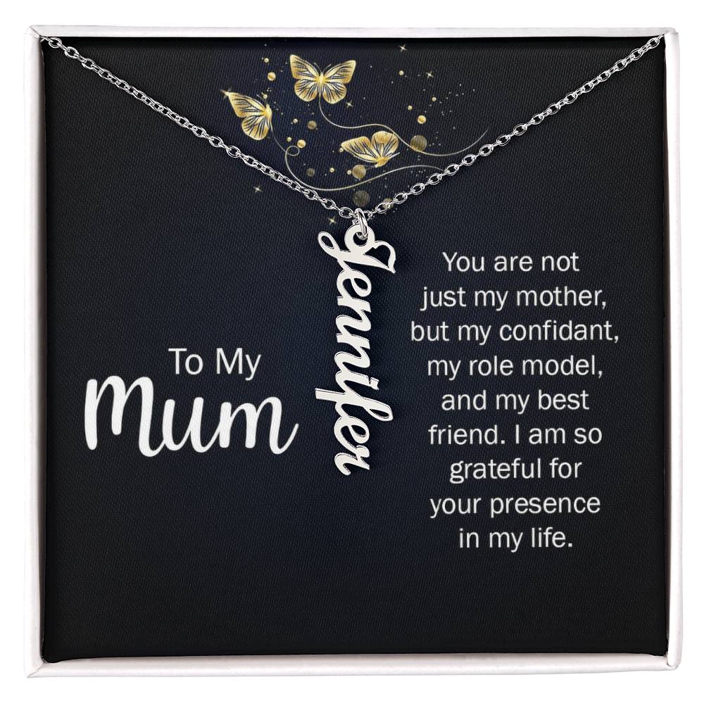 Multi Vertical Name Necklace