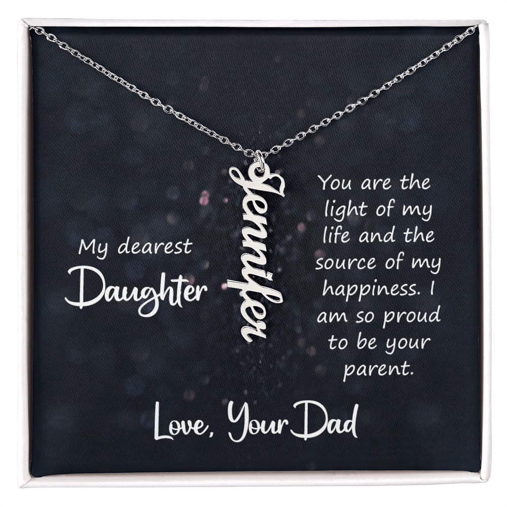 Multi Vertical Name Necklace