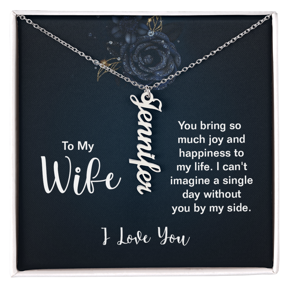 Multi Vertical Name Necklace