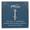 Dear Mum Masterpiece of Love Multi Vertical Name Necklace