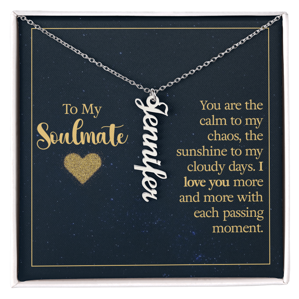 Multi Vertical Name Necklace