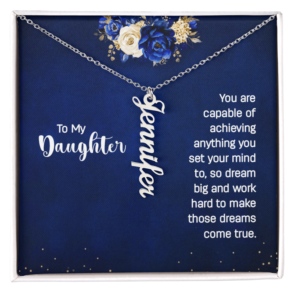 Multi Vertical Name Necklace