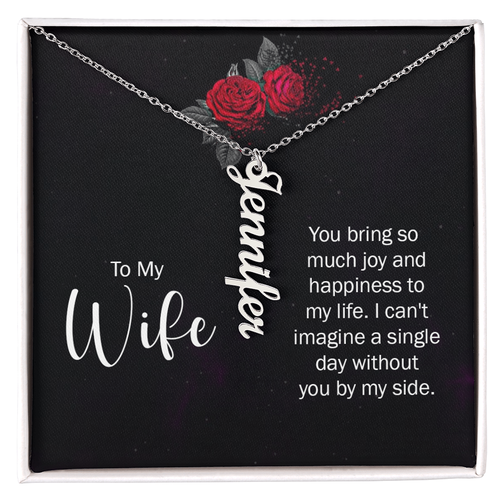 Multi Vertical Name Necklace