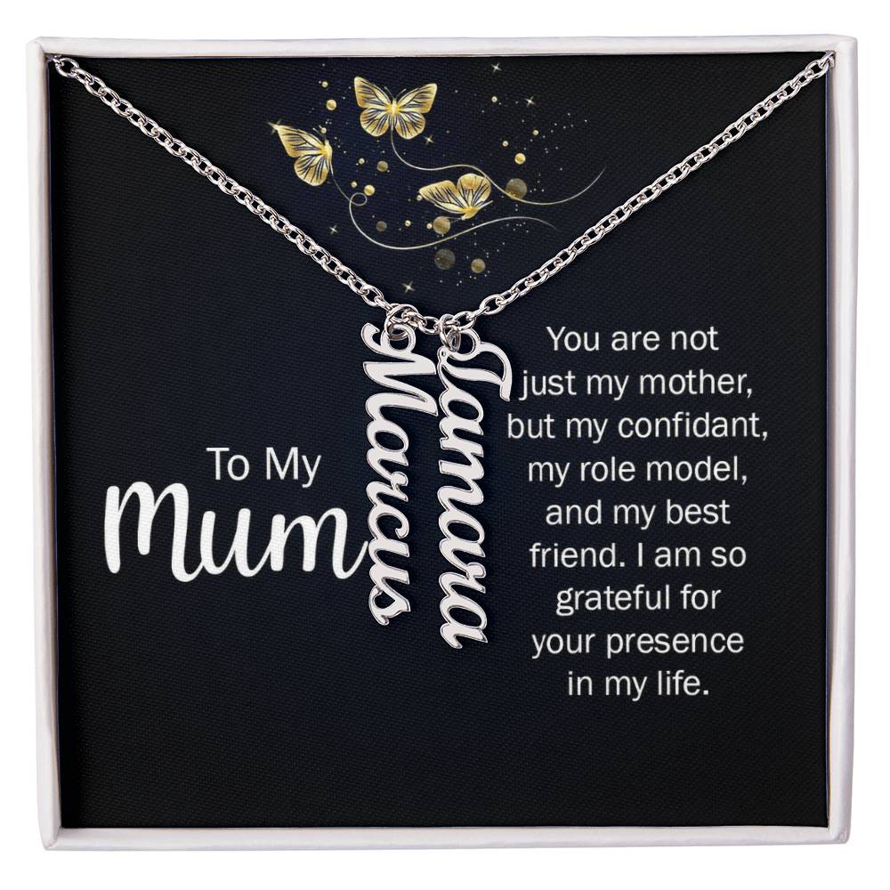 Multi Vertical Name Necklace