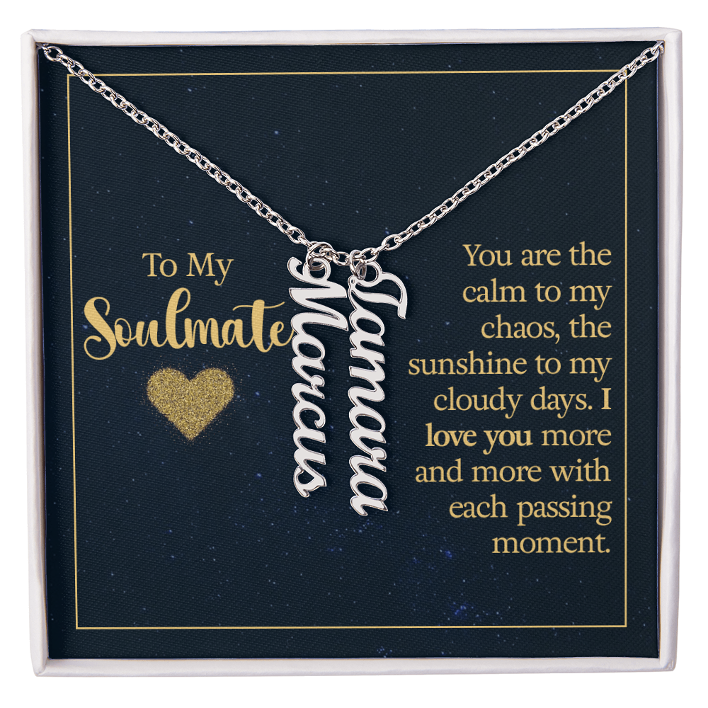 Multi Vertical Name Necklace