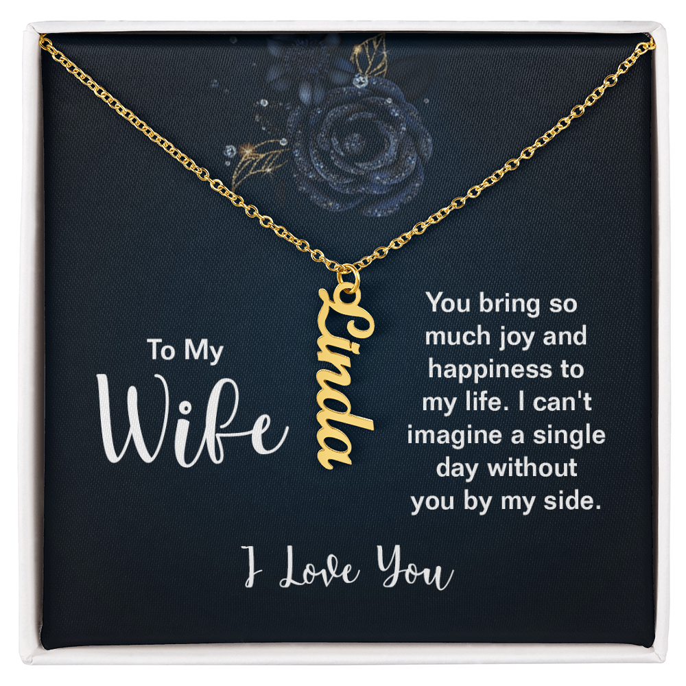 Multi Vertical Name Necklace
