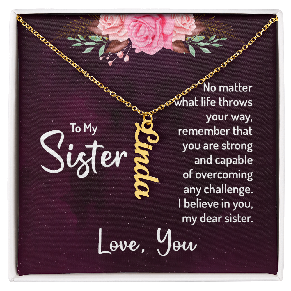 Multi Vertical Name Necklace