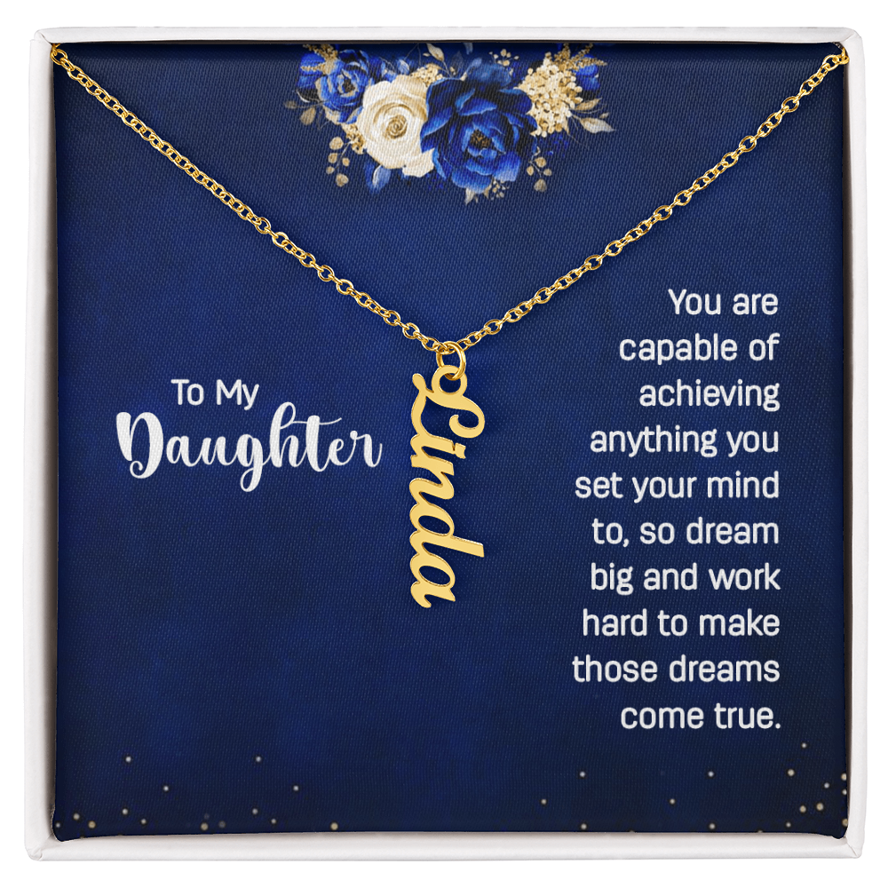 Multi Vertical Name Necklace