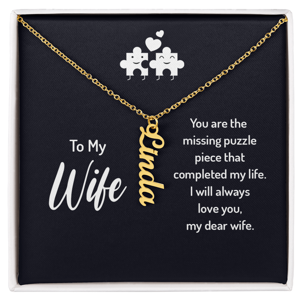 Multi Vertical Name Necklace