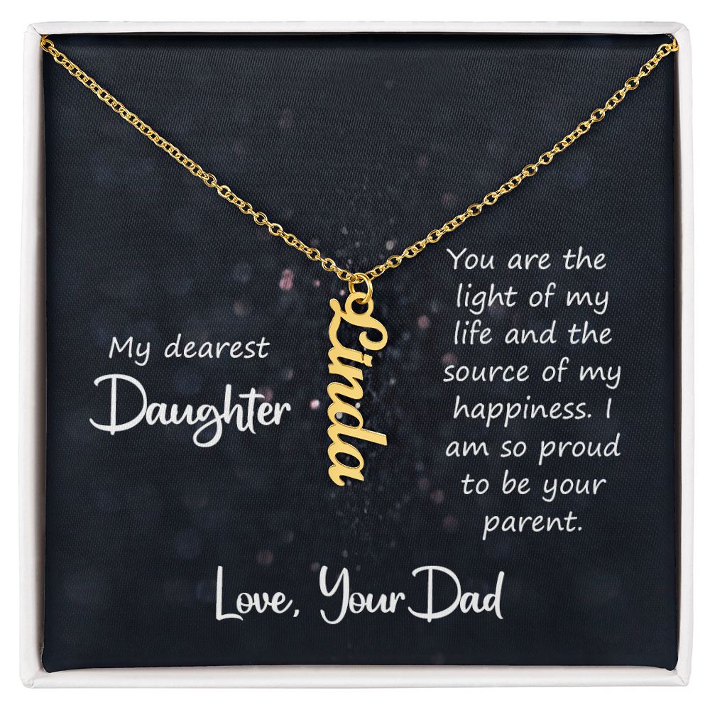 Multi Vertical Name Necklace