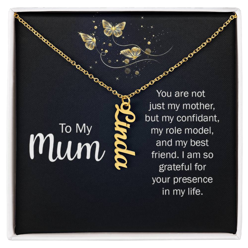 Multi Vertical Name Necklace