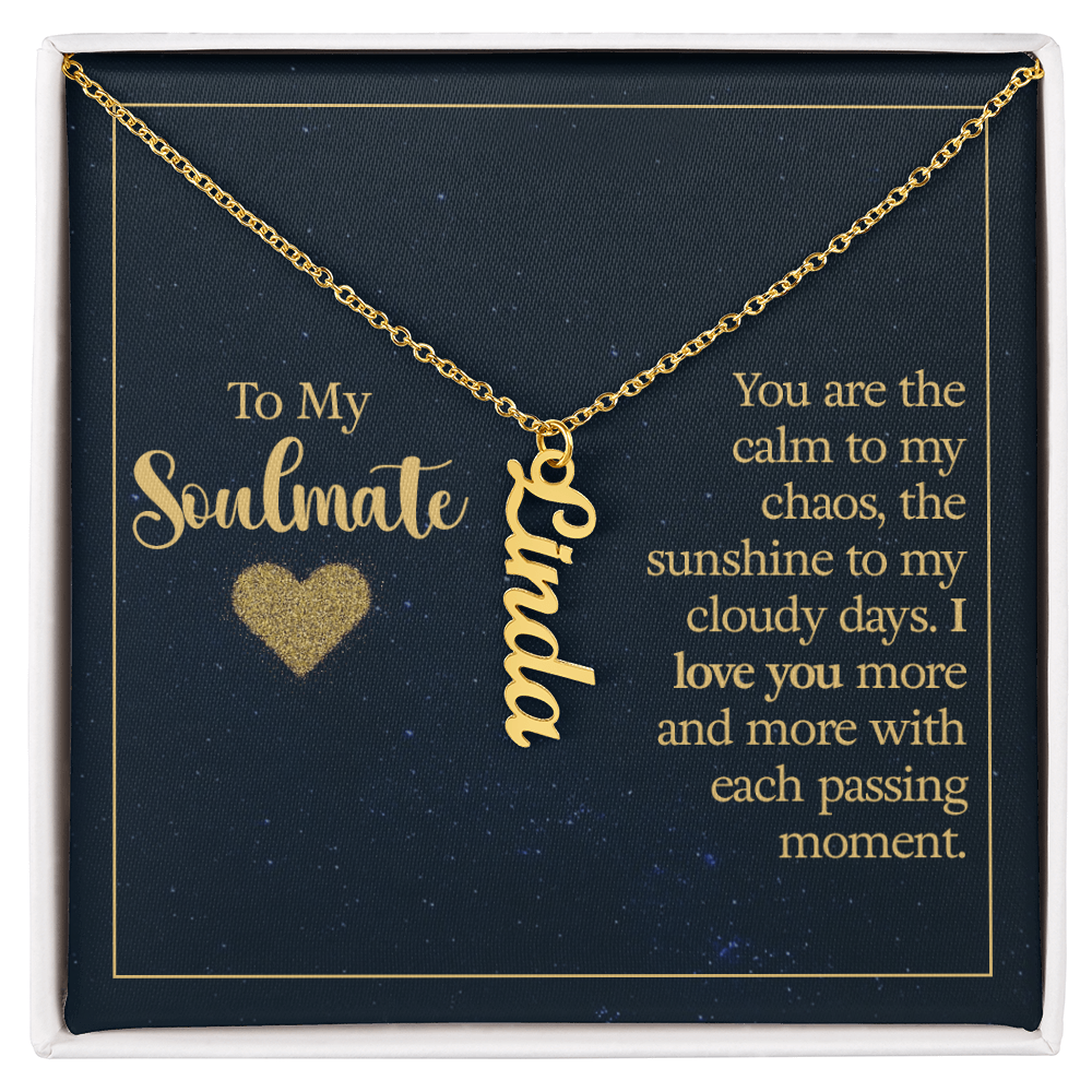 Multi Vertical Name Necklace