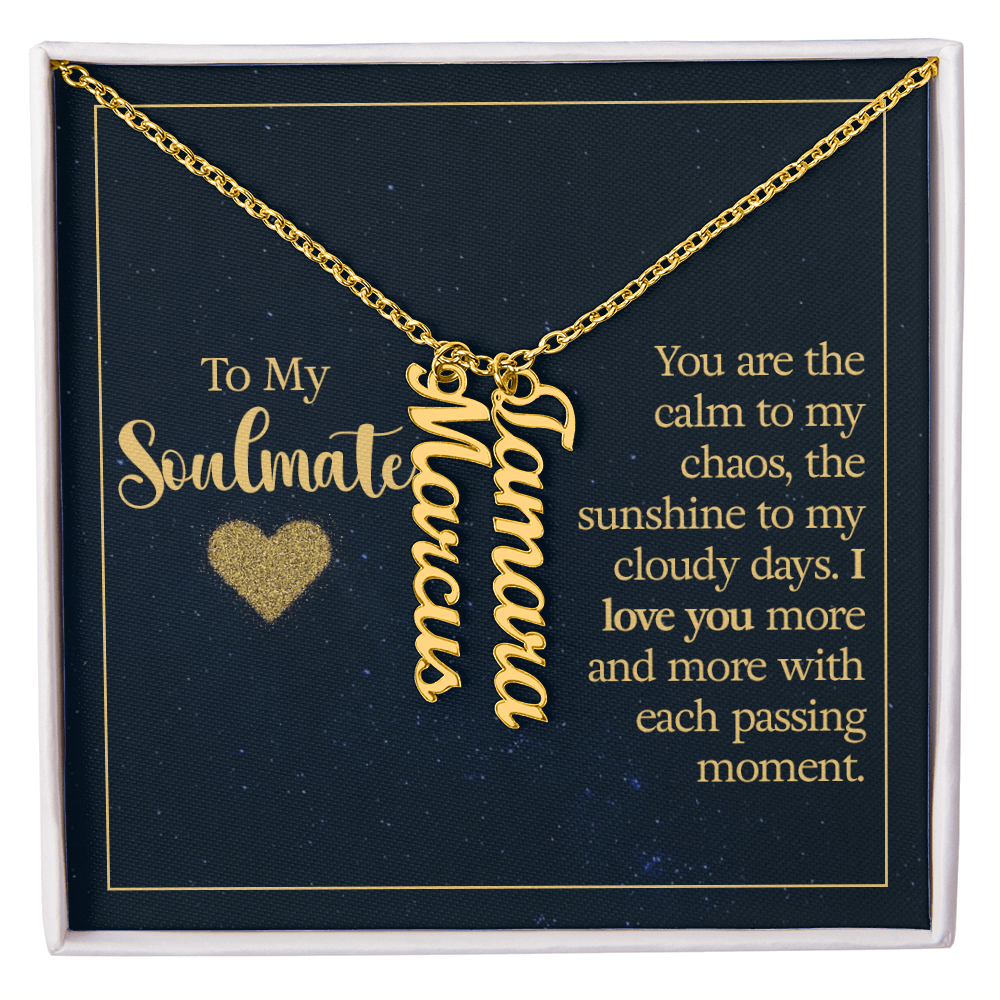 Multi Vertical Name Necklace