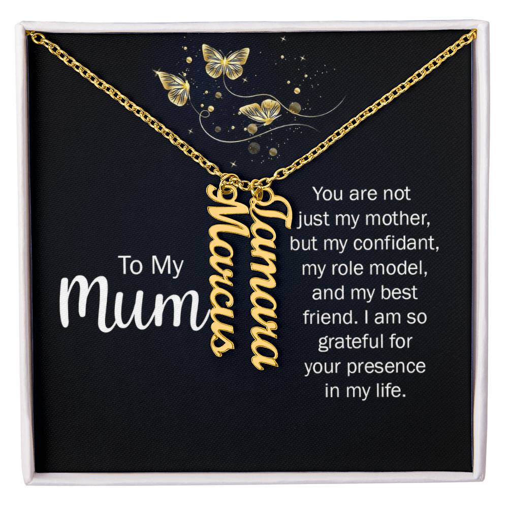 Multi Vertical Name Necklace