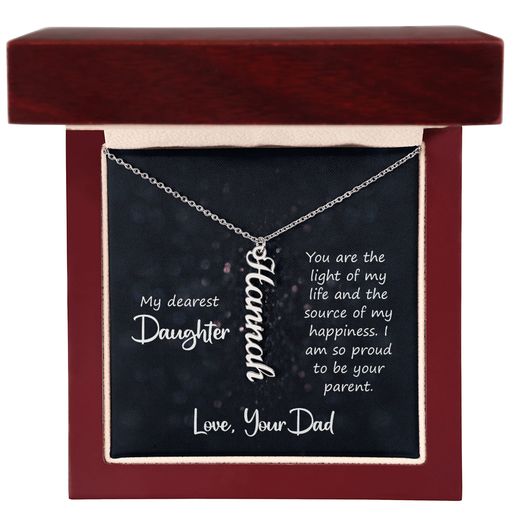 Multi Vertical Name Necklace