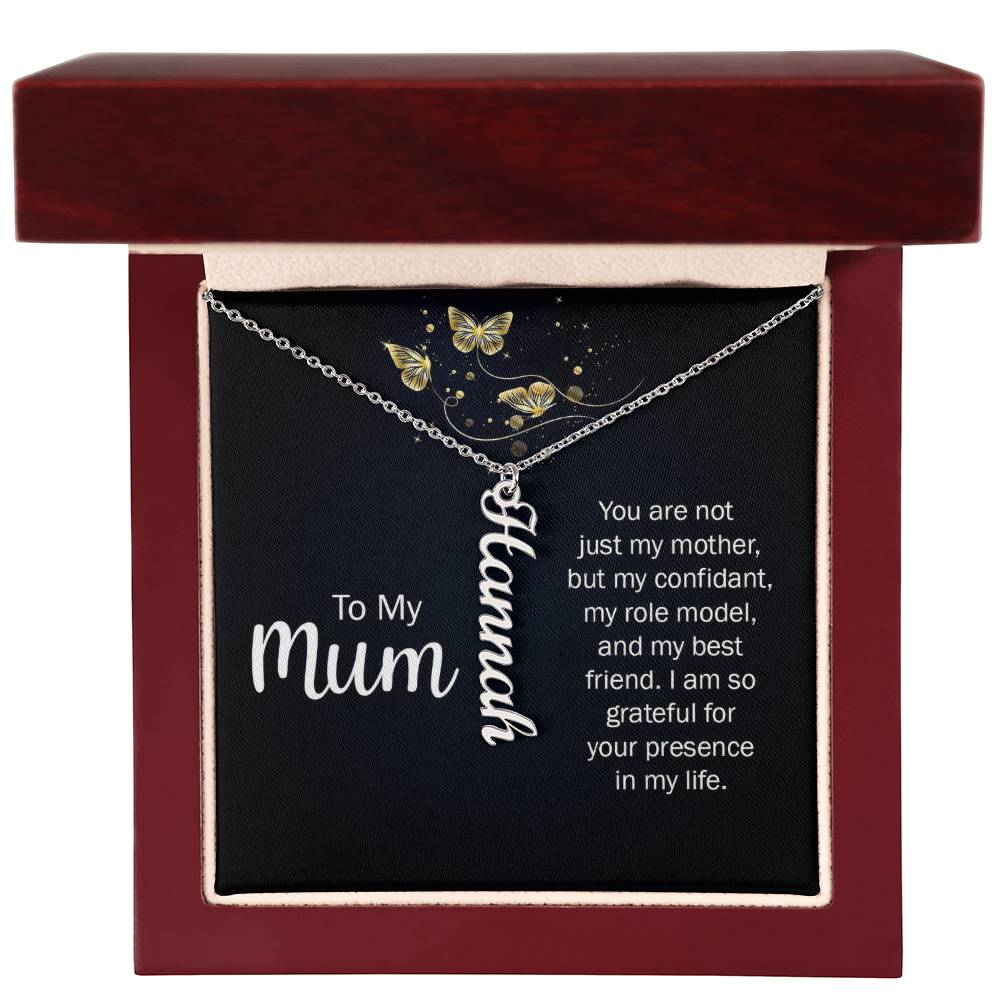 Multi Vertical Name Necklace