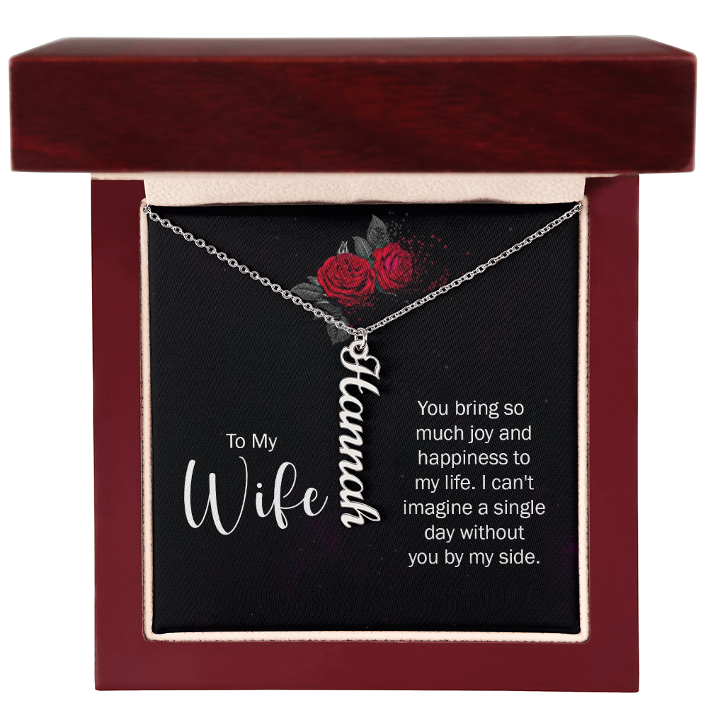 Multi Vertical Name Necklace
