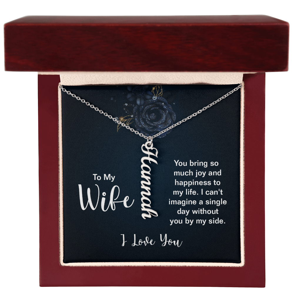 Multi Vertical Name Necklace