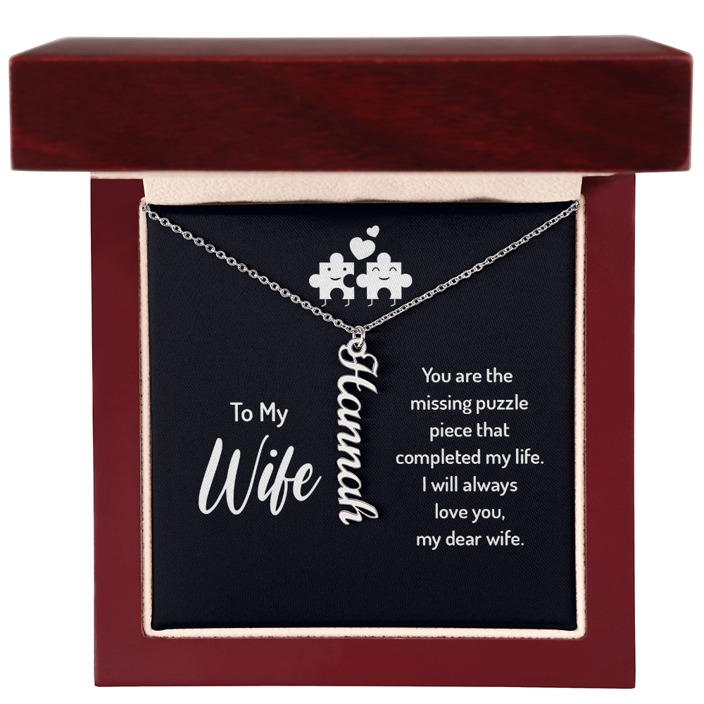 Multi Vertical Name Necklace