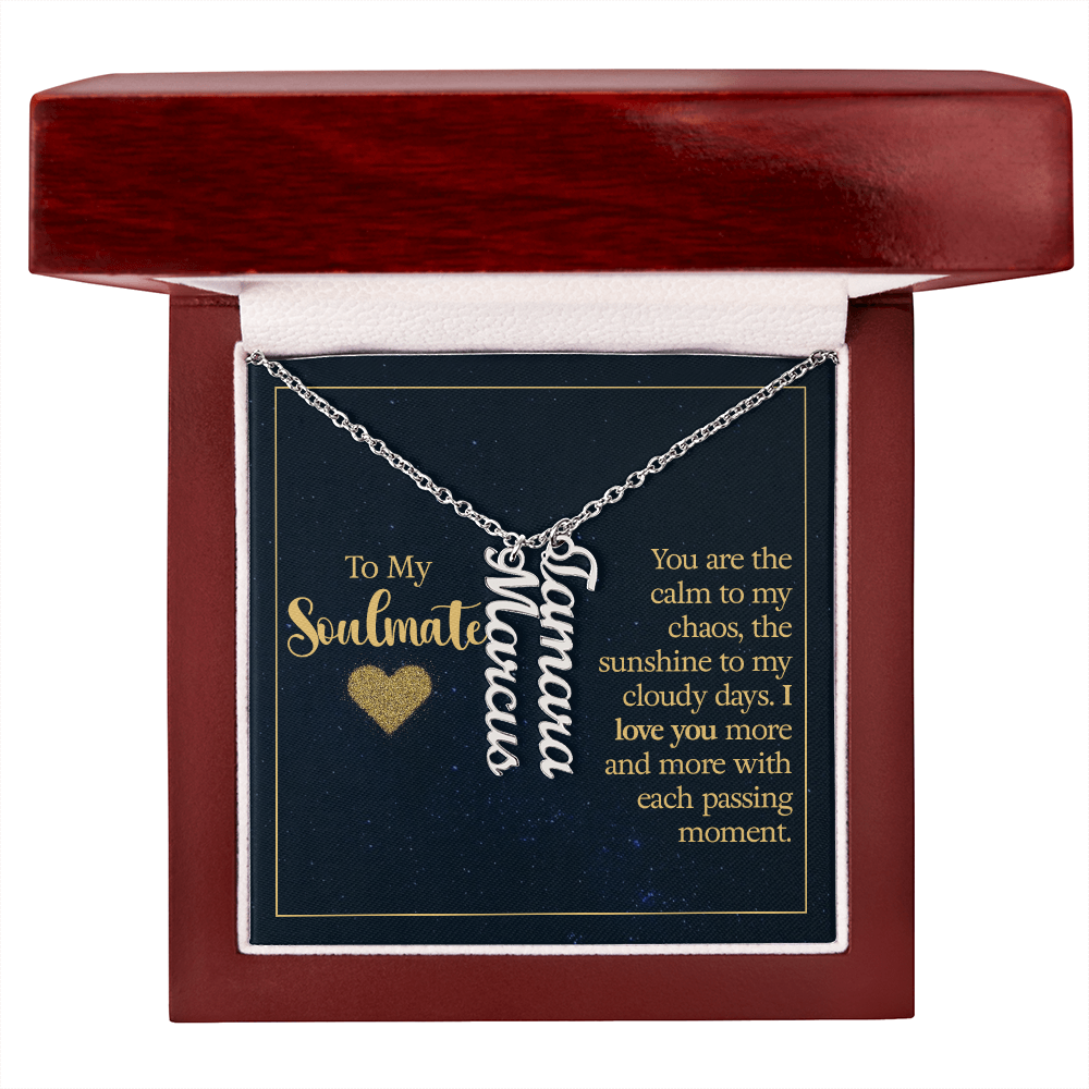 Multi Vertical Name Necklace