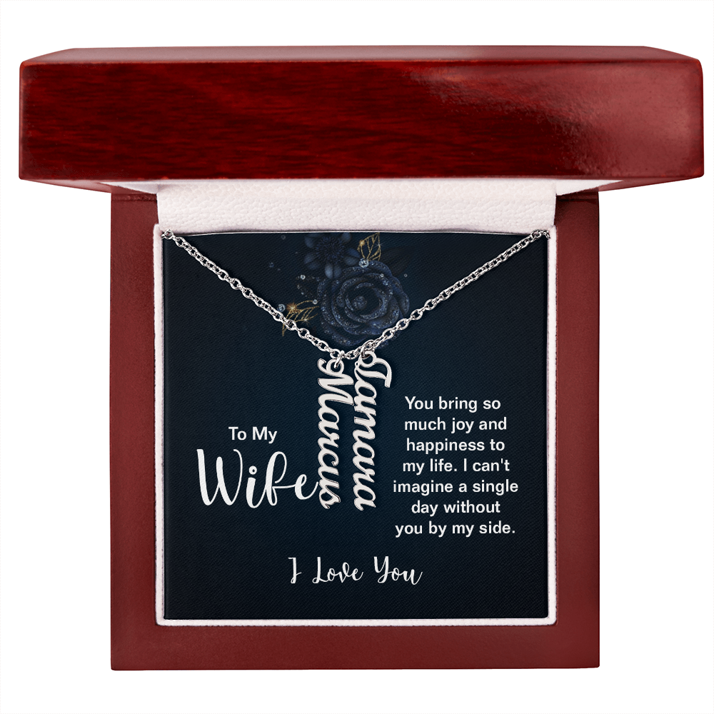 Multi Vertical Name Necklace