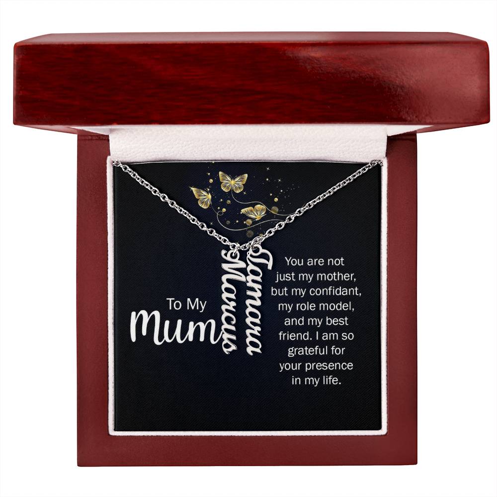 Multi Vertical Name Necklace