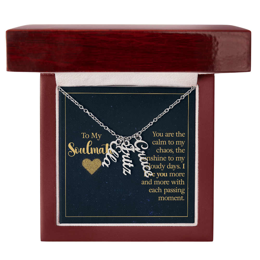 Multi Vertical Name Necklace
