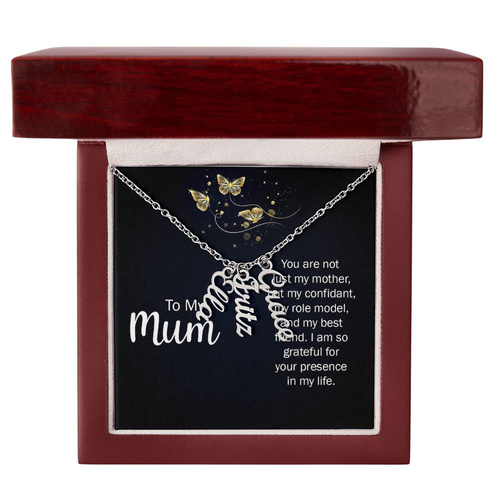 Multi Vertical Name Necklace