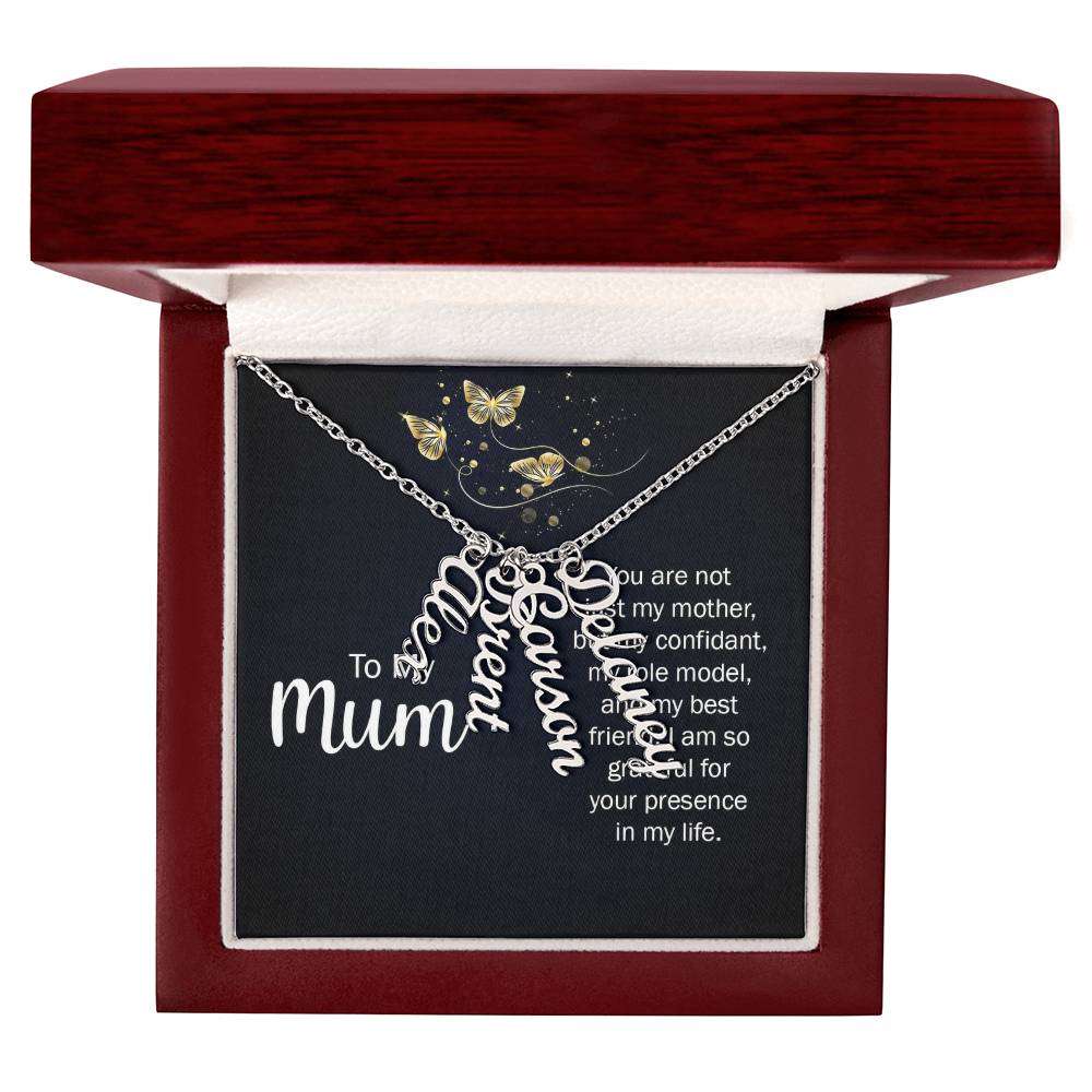 Multi Vertical Name Necklace