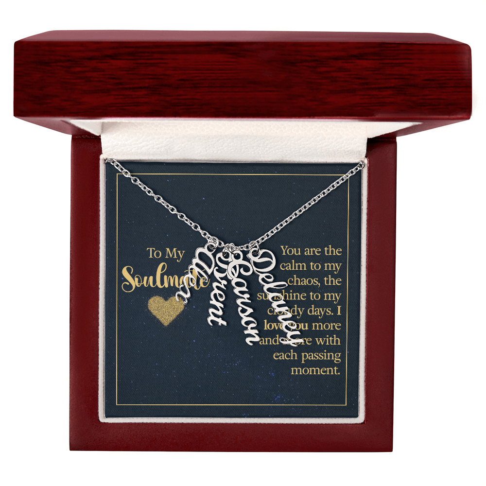Multi Vertical Name Necklace