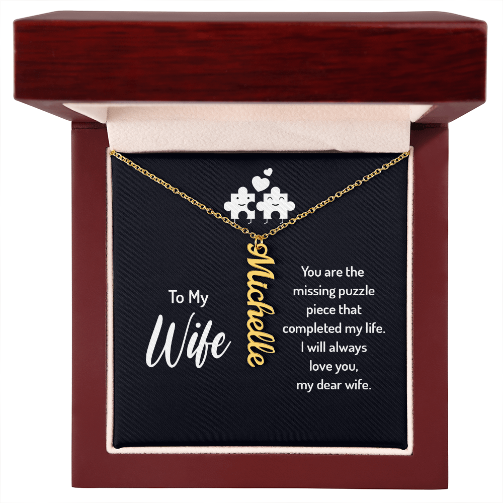 Multi Vertical Name Necklace