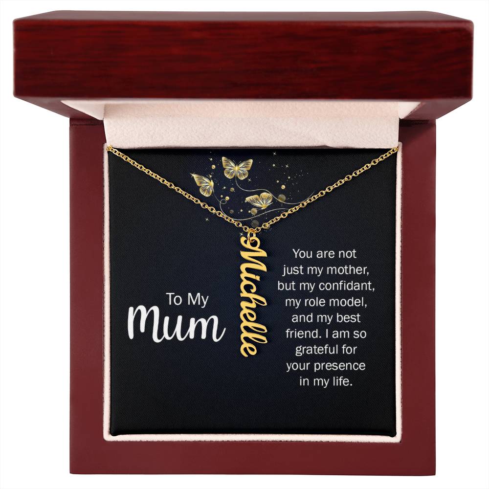 Multi Vertical Name Necklace