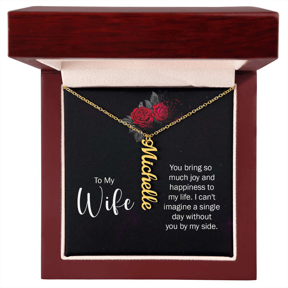 Multi Vertical Name Necklace