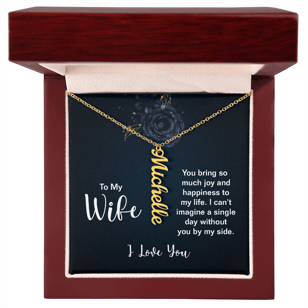 Multi Vertical Name Necklace