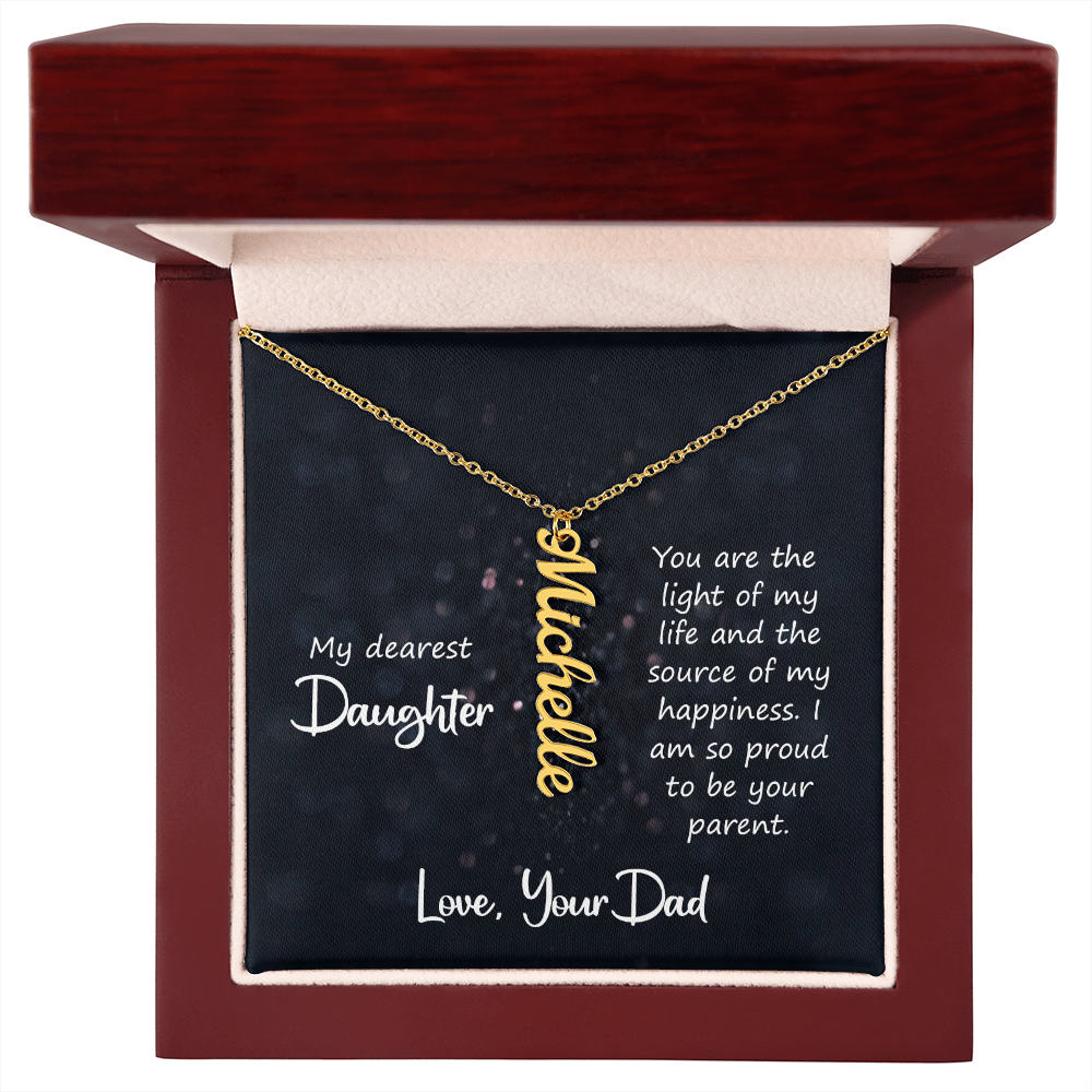 Multi Vertical Name Necklace