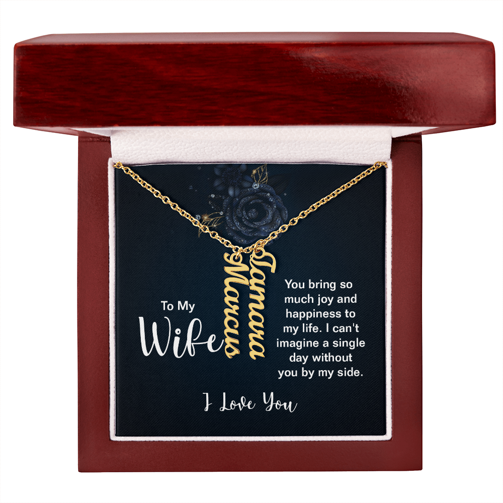 Multi Vertical Name Necklace