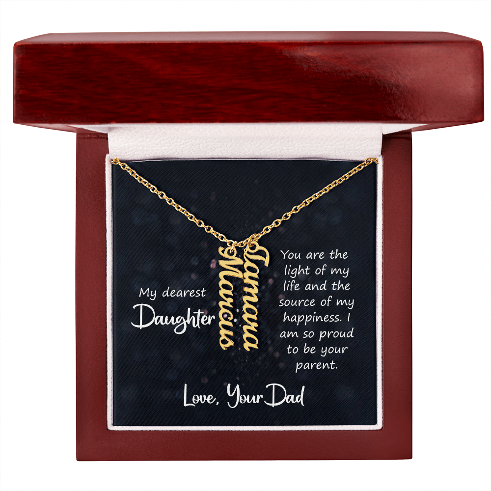 Multi Vertical Name Necklace