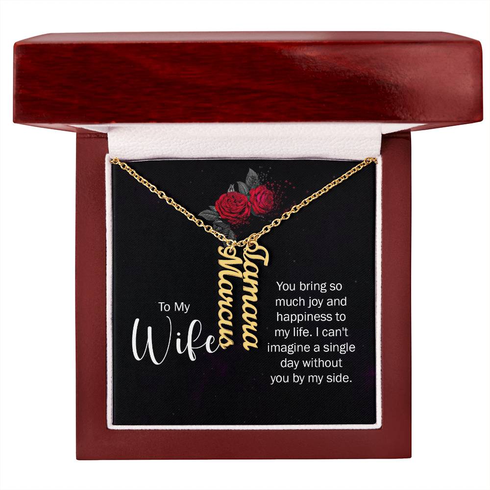 Multi Vertical Name Necklace