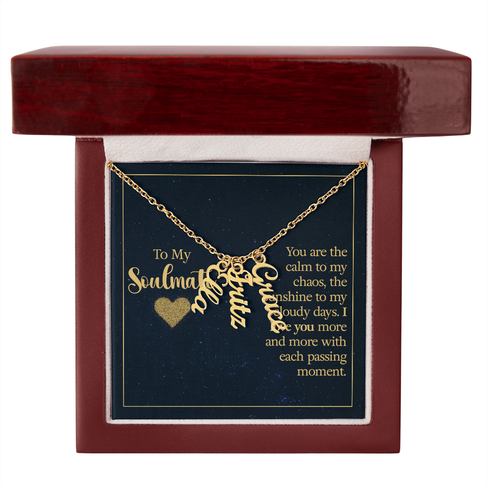 Multi Vertical Name Necklace