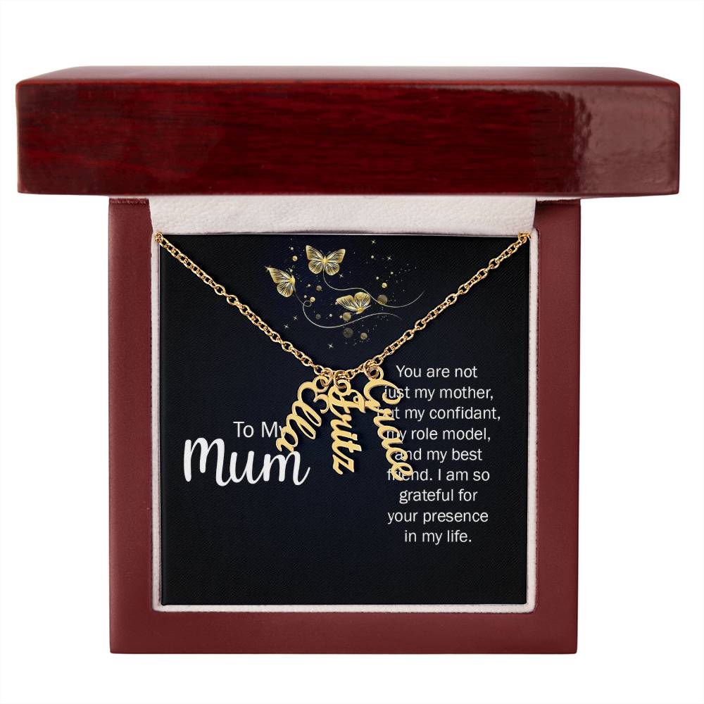 Multi Vertical Name Necklace