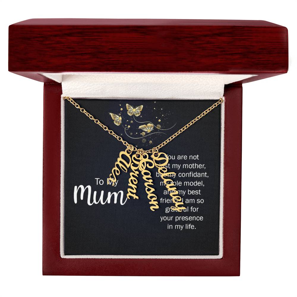 Multi Vertical Name Necklace