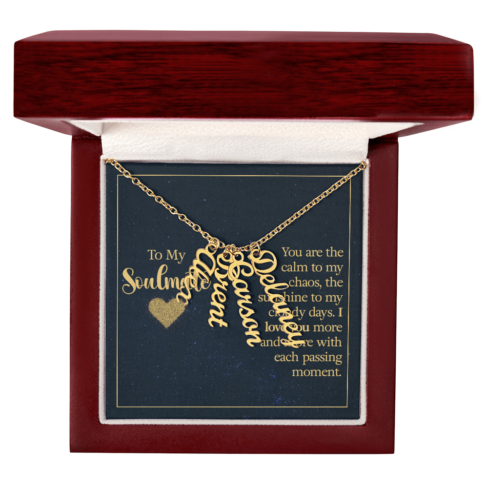 Multi Vertical Name Necklace