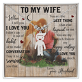 To My Wife Kid Charm Necklace - Engraved