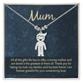 To My Mum Mother and Son Bond Engraved Child Charm Necklace