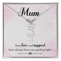 To My Mum Guiding Light Engraved Child Charm Necklace