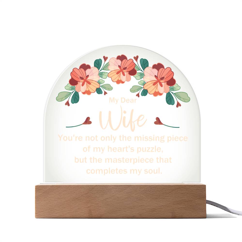 Acrylic Dome Plaque Keepsake Gift