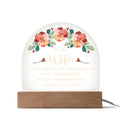 Acrylic Dome Plaque Keepsake Gift