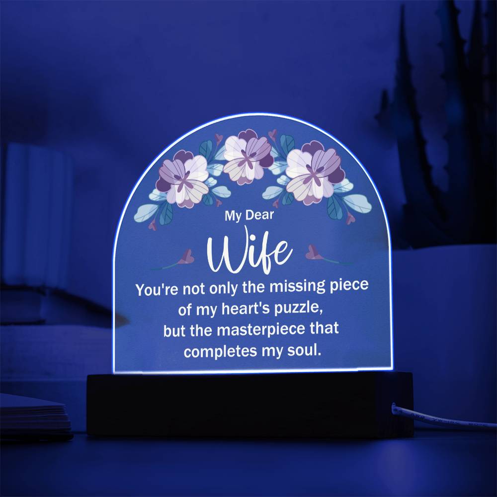 Acrylic Dome Plaque Keepsake Gift
