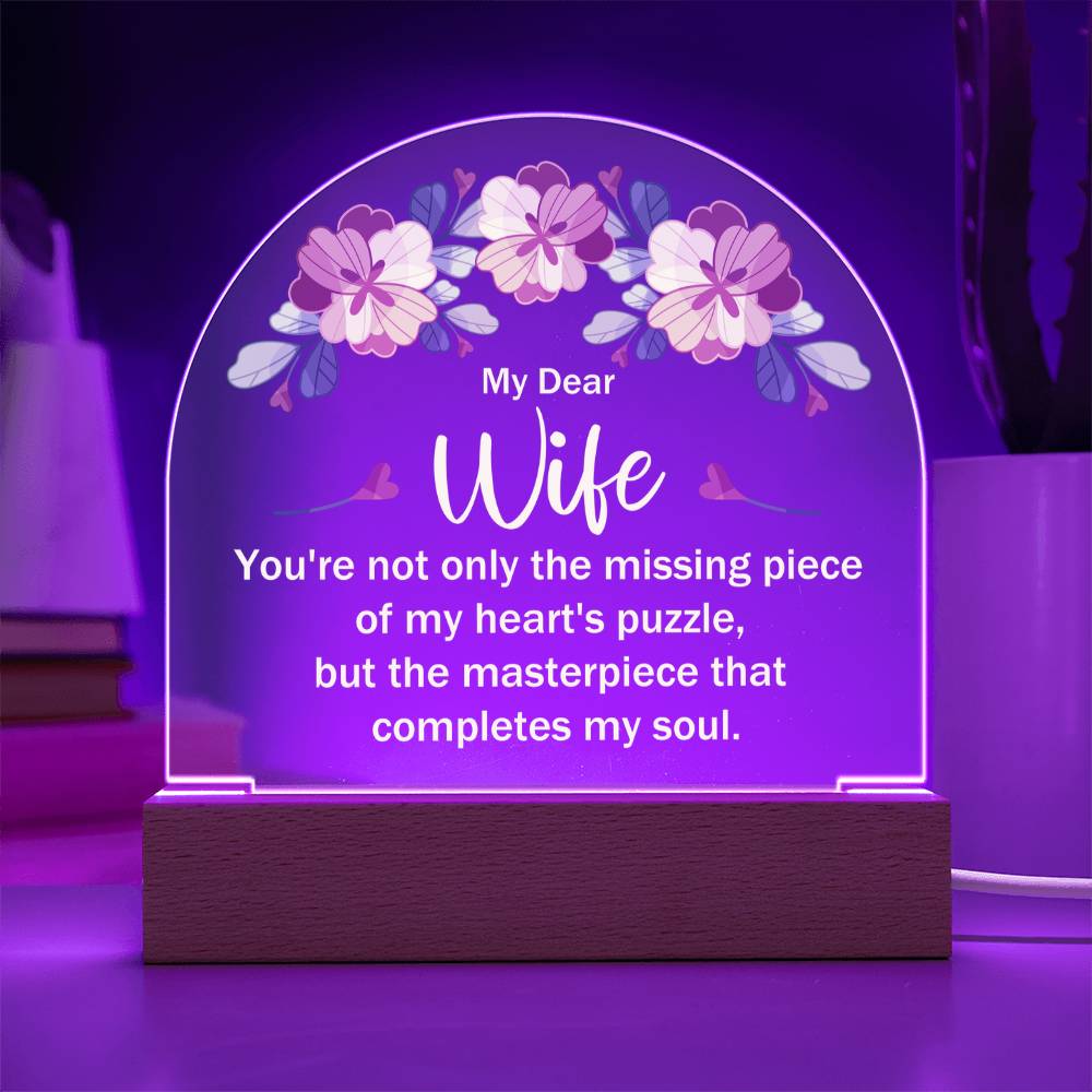 Acrylic Dome Plaque Keepsake Gift