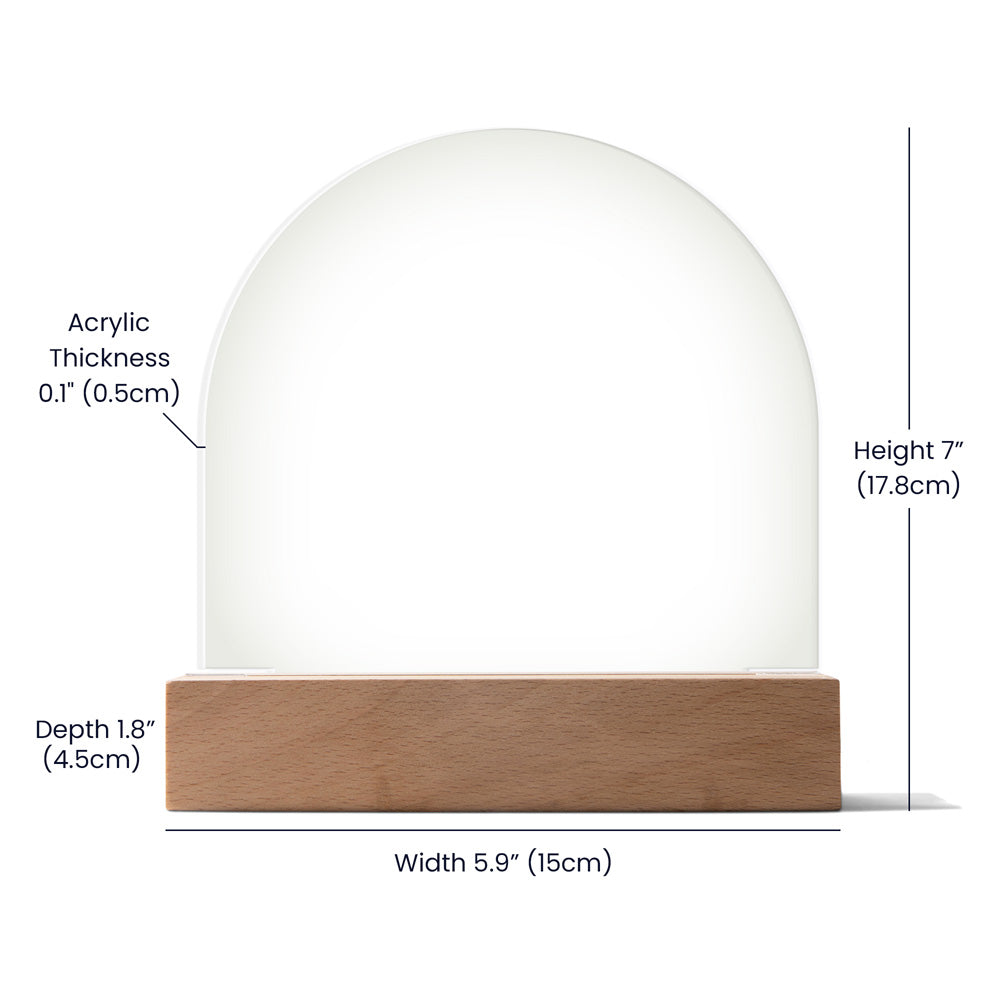 Acrylic Dome Plaque Keepsake Gift